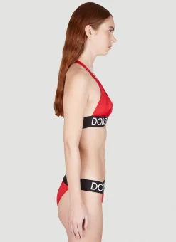 Logo Jacquard Triangle Bikini>Dolce & Gabbana Clearance