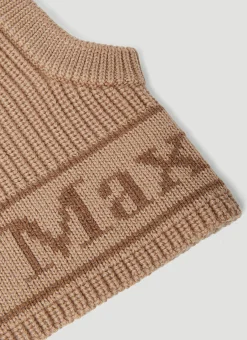 Men Max Mara Hats^Logo Jacquard Wool Balaclava