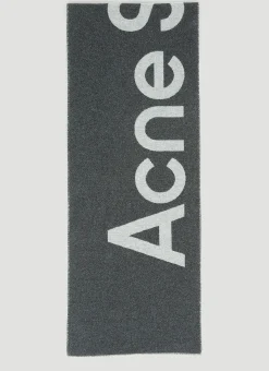 Men Acne Studios Scarves^Logo Jacquard Wool Scarf