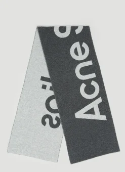 Men Acne Studios Scarves^Logo Jacquard Wool Scarf