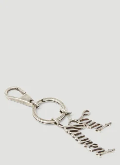 Men Saint Laurent Keyrings^Logo Keychain