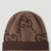 Men Gucci Hats^Logo Knit Beanie Hat