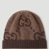 Men Gucci Hats^Logo Knit Beanie Hat