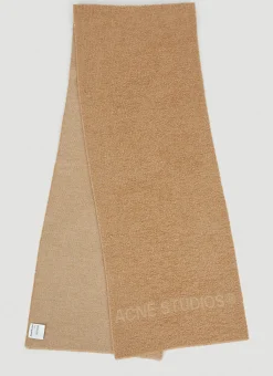 Men Acne Studios Scarves^Logo Knit Scarf