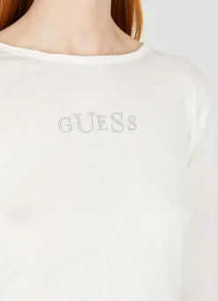 Logo Long Sleeve T-Shirt></noscript>Guess USA Discount