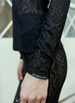 Logo Mesh Jacquard Top></noscript>Marine Serre Discount