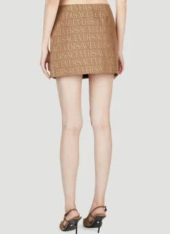 Logo Mini Skirt></noscript>Versace Clearance