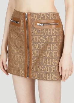 Logo Mini Skirt></noscript>Versace Clearance