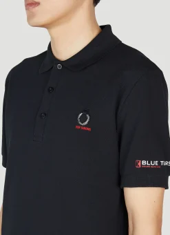 Men Raf Simons x Fred Perry Polo Shirts^Logo Motif Polo Top