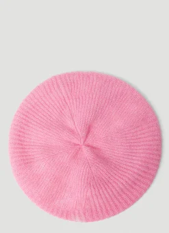 Men GANNI Hats^Logo Patch Beret