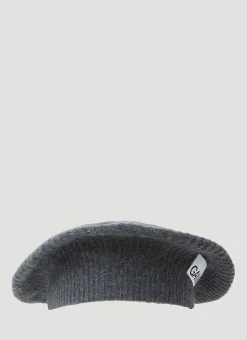 Men GANNI Hats^Logo Patch Beret