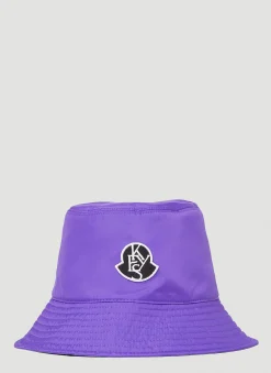 Men Moncler x Alicia Keys Hats^Logo Patch Bucket Hat