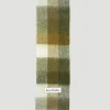 Men Acne Studios Scarves^Logo Patch Check Scarf