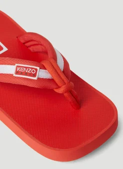 Logo Patch Flip Flops><noscript><img width=