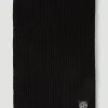 Men Stone Island Scarves^Logo Patch Knit Scarf