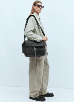 Men Acne Studios Crossbody Bags^Logo Patch Messenger Bag