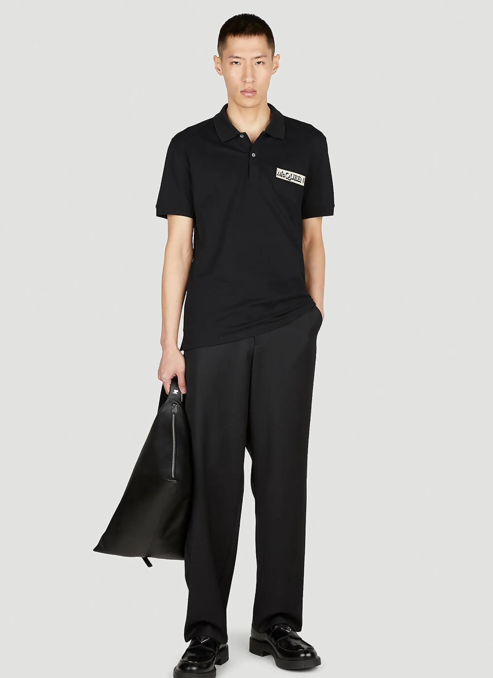 Men Alexander McQueen Polo Shirts^Logo Patch Polo Shirt