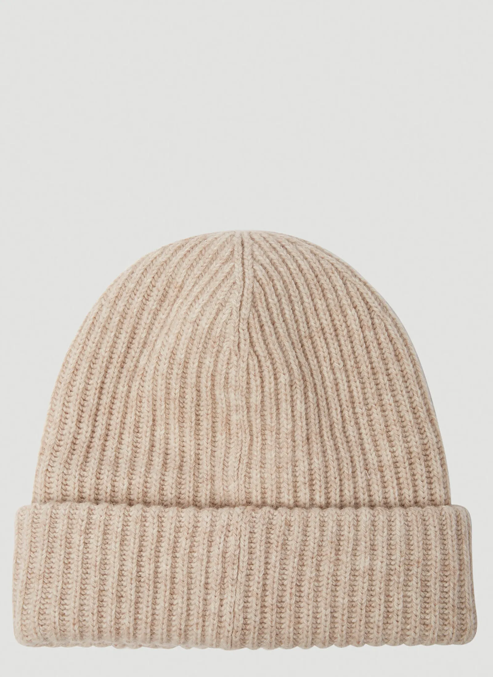 Men GANNI Hats^Logo Patch Ribbed Beanie Hat