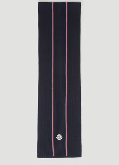 Men Moncler Scarves^Logo Patch Scarf