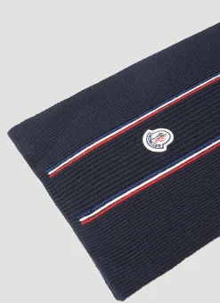 Men Moncler Scarves^Logo Patch Scarf