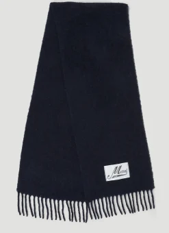 Men Marni Scarves^Logo Patch Scarf