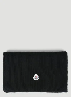 Men Moncler Scarves^Logo Patch Scarf
