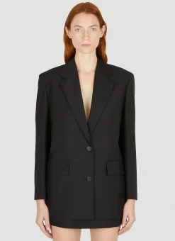 Logo Patch Suit Blazer>Prada New