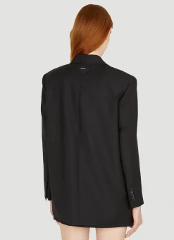 Logo Patch Suit Blazer><noscript><img width=