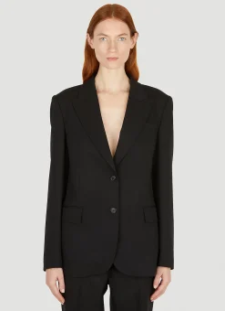 Logo Patch Suit Blazer>Miu Miu New
