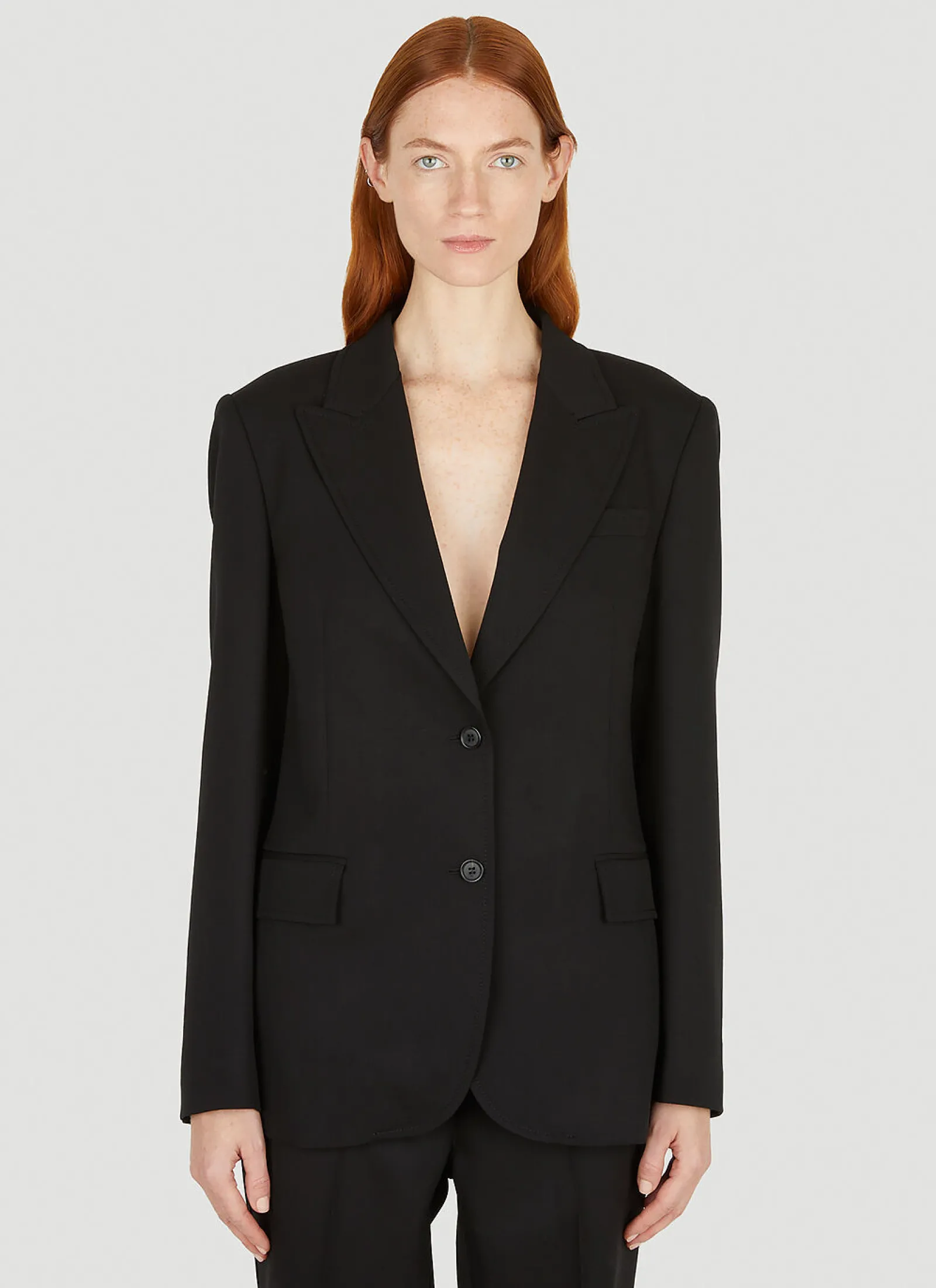Logo Patch Suit Blazer>Miu Miu New