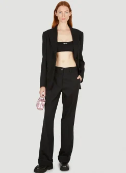 Logo Patch Suit Blazer>Miu Miu New