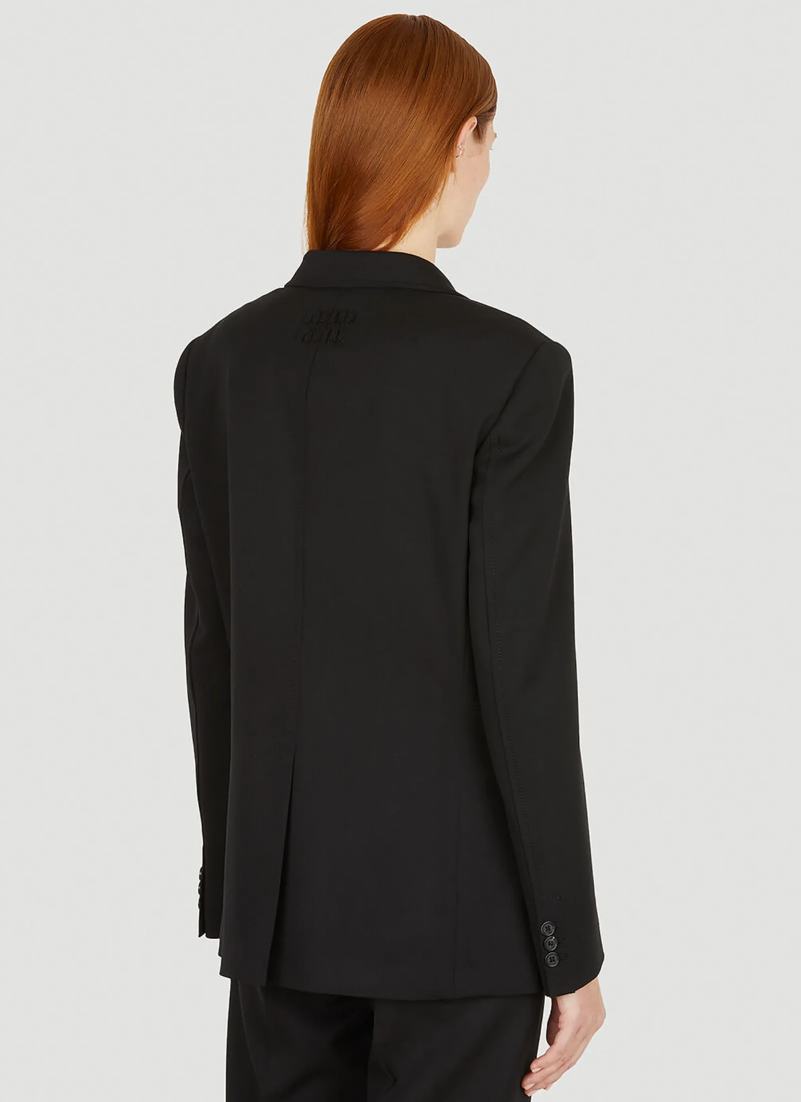 Logo Patch Suit Blazer>Miu Miu New