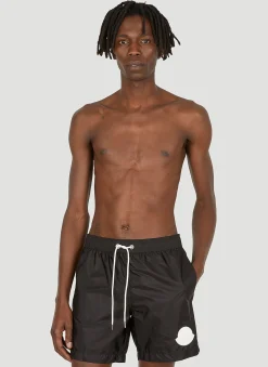 Men Moncler Swimwear^Logo Patch Swim Shorts