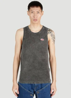 Men Diesel Tops^Logo Patch Tank Top