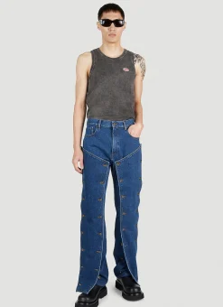 Men Diesel Tops^Logo Patch Tank Top