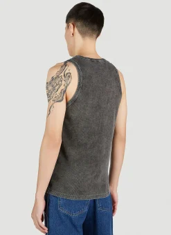 Men Diesel Tops^Logo Patch Tank Top