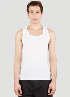 Men Raf Simons Tops^Logo Patch Tank Top