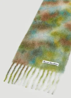 Men Acne Studios Scarves^Logo Patch Wool Scarf