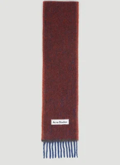 Men Acne Studios Scarves^Logo Patch Wool Scarf