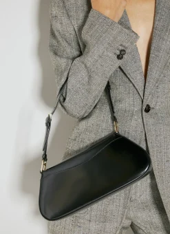 Logo Plaque Baguette Shoulder Bag><noscript><img width=