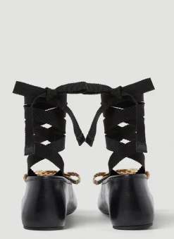 Logo Plaque Ballet Flats><noscript><img width=