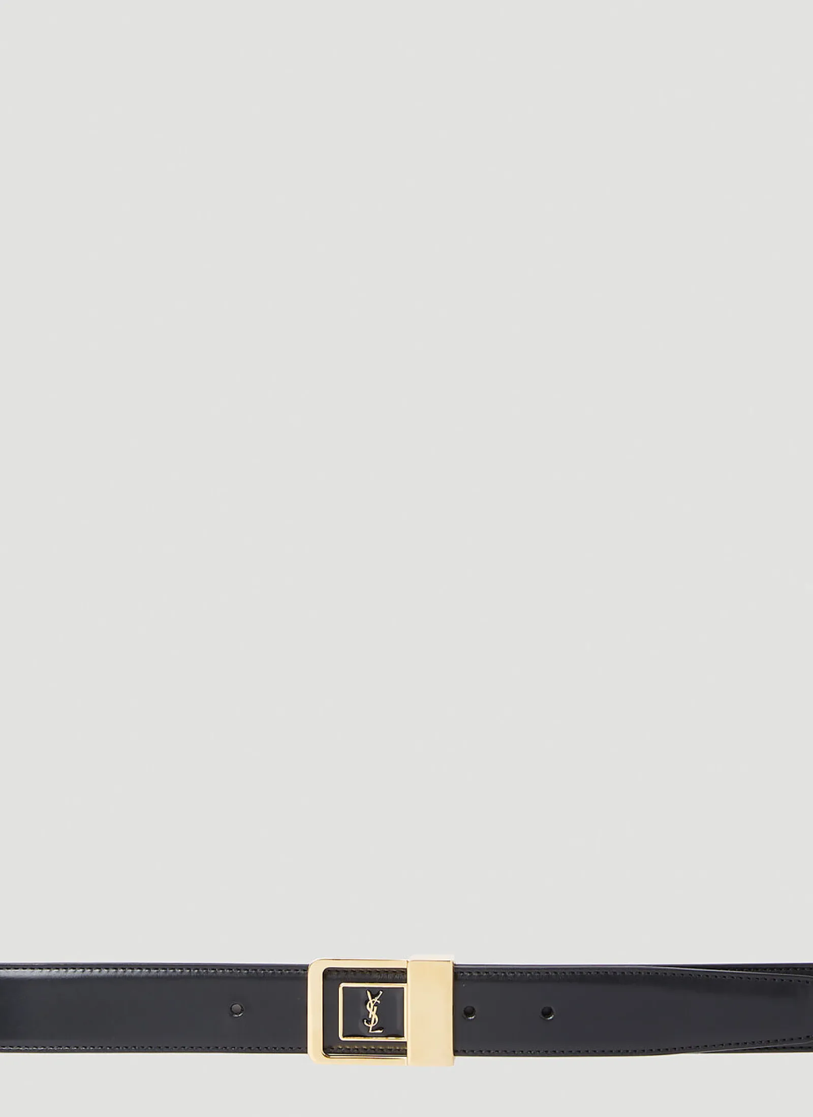 Men Saint Laurent Belts^Logo Plaque Belt