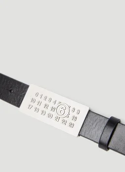 Men MM6 Maison Margiela Belts^Logo Plaque Belt