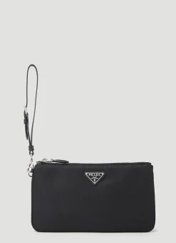 Logo Plaque Clutch Bag>Prada Clearance