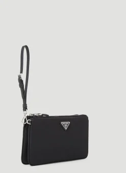 Logo Plaque Clutch Bag>Prada Clearance
