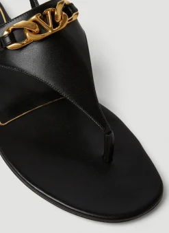 Logo Plaque Flat Sandals><noscript><img width=