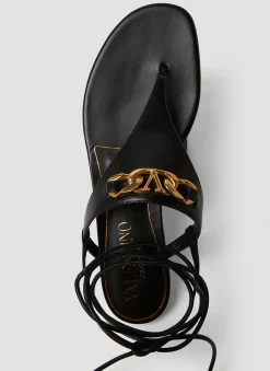 Logo Plaque Flat Sandals><noscript><img width=