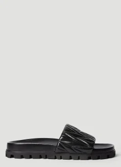 Logo Plaque Flats>Miu Miu Hot