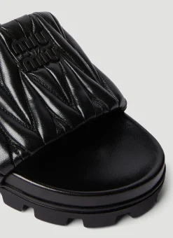 Logo Plaque Flats></noscript>Miu Miu Hot