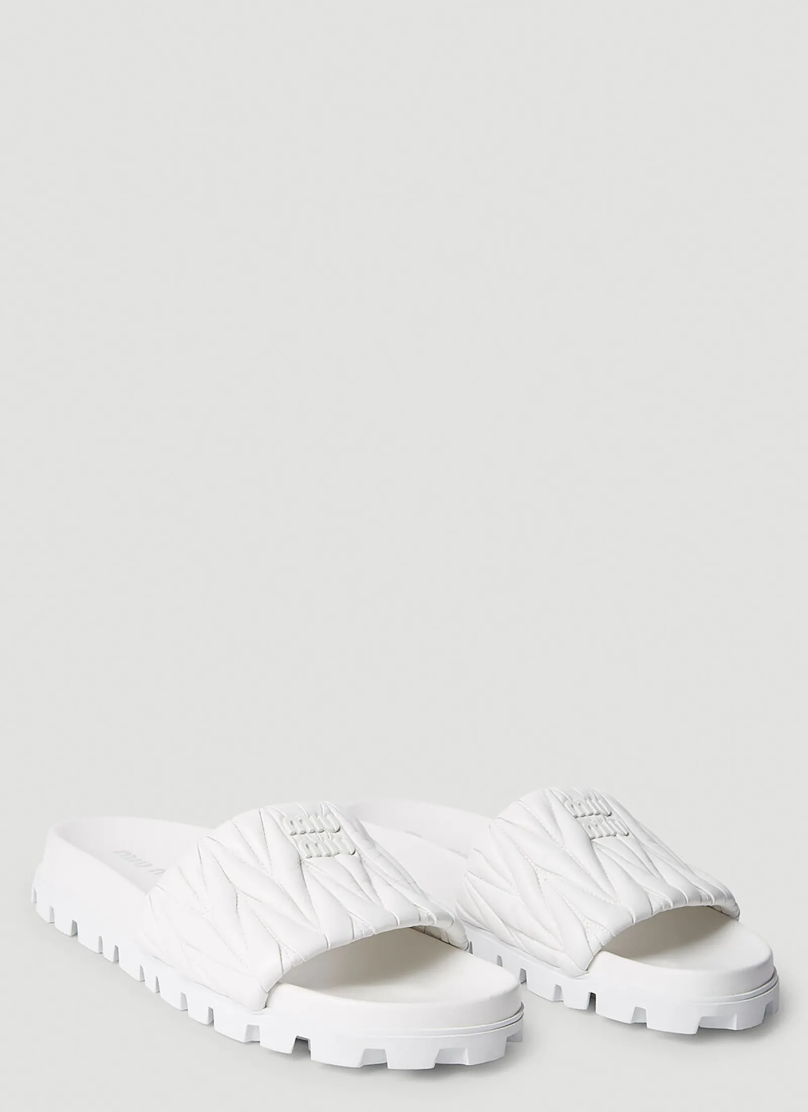 Logo Plaque Flats>Miu Miu Sale